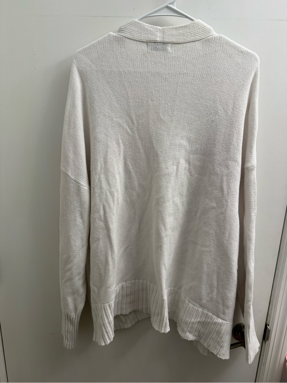 Sonoma Off-White Open-Front Women's Cardigan Sweater - Picture 3 of 3